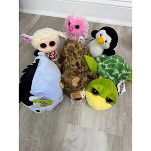 6 Stuffed Animal Plushies Stuffies